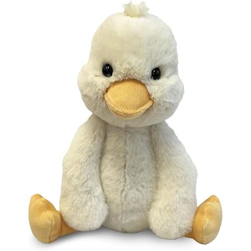 World's Softest Plush Off White .Duck, Lushee, Large, 16" Stuffed Animal for Baby, Toddler, Kids, Adults - Duck Plush Toy-Toy Made from Kid-Friendly, Quality Materials