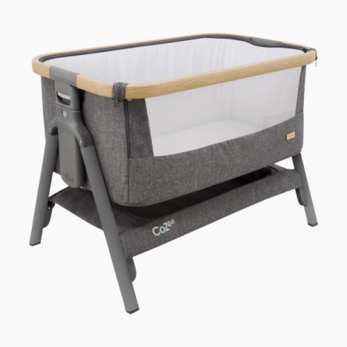 Tutti Bambini CoZee Bedside Crib - Oak/Charcoal