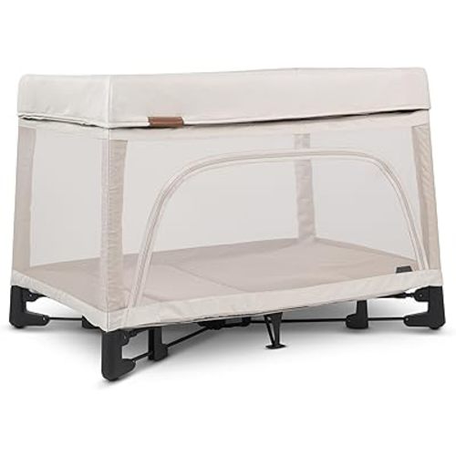 UPPAbaby Remi Playard | Deluxe 3-in-1 Portable Playard, Bedside Bassinet + Travel Crib| Mesh Bassinet, Mattress, Organic Cotton Mattress Cover + Storage Bag Included | Charlie (Sand Mélange)