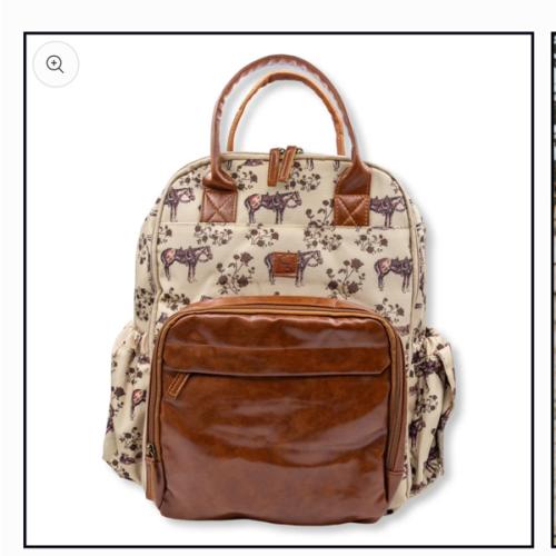 Prairie Rose Diaper Bag Backpack – Cowkid Clothing Company