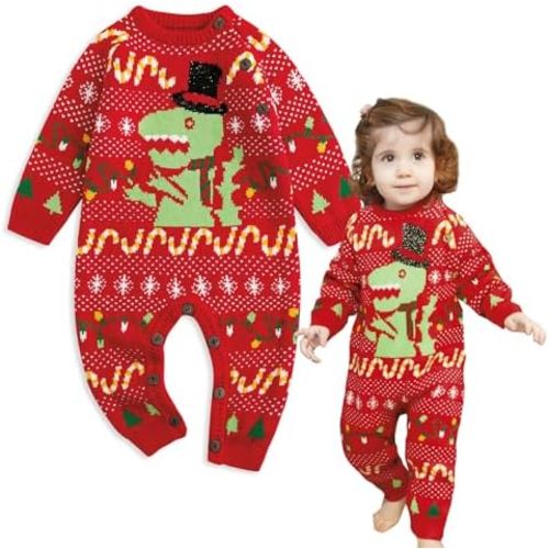Simplee kids Ugly Christmas Sweater Family Matching Outfits for Holiday Party Knitted Pullover