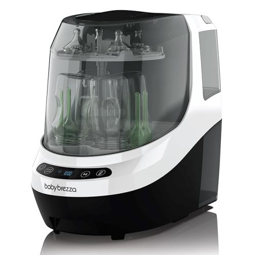 Baby Brezza Bottle Washer Pro - Baby Bottle Washer, Sterilizer + Dryer - All in One Machine Cleans Bottles, Pump Parts, & Sippy Cups - Replaces Hand Washing, Bottle Brushes and Drying Racks