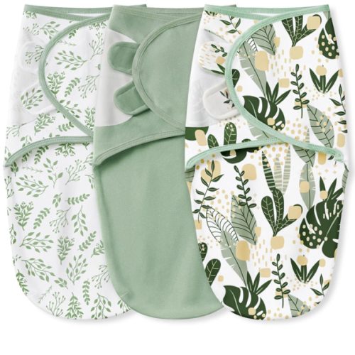 Yoofoss Baby Swaddles for Newborns 100% Organic Cotton, Adjustable Swaddle Sleep Sack 0-3 Months Newborn Swaddle Sack, Breathable Soft(Small)