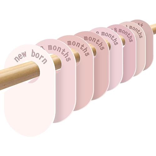 Baby Size Clothes Divider for Closet 8PCS Nursery Baby Clothes Organizer