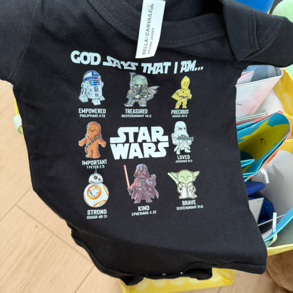 God Says That I Am T-shirt, Star Wars Shirt, Disney Shirt, Faith Shirt, Religious Quotes, Darth Vader Tee, Storm Trooper Shirt, Disney Gifts