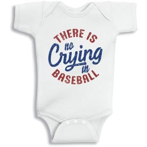 Vintage No Crying in Baseball Baby Infant Bodysuit