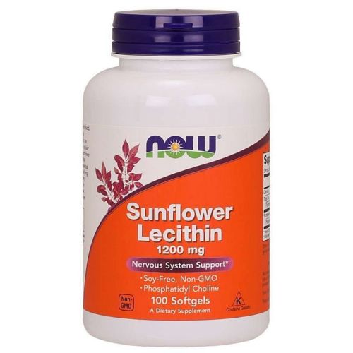 Sunflower Lecithin 1200mg By Now Foods - 100 Softgel