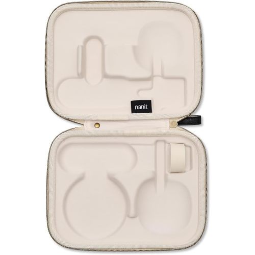 Nanit Travel Case - Protective Hard Shell Carrying Case for Nanit Pro Baby Monitor and Multi-Stand Travel Accessory, Two Tone Canvas