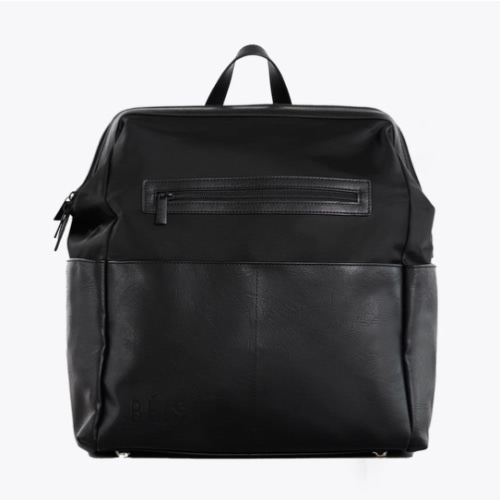 BÉIS 'The Diaper Backpack' in Black - Black Diaper Bag & Diaper Backpack