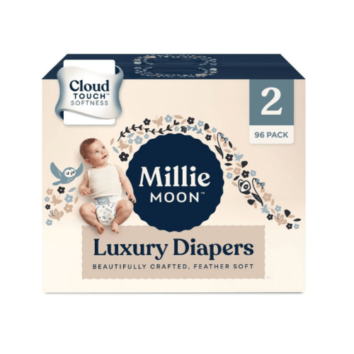 Millie Moon Luxury Diapers Size 2 - 96ct