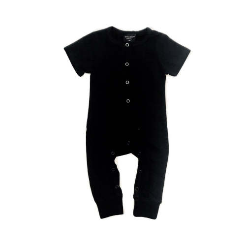Little Bipsy Snap Romper - Black