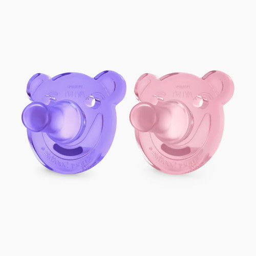 Philips Avent Soothie Shape Pacifier (2 Pack) - Pink/Purple, 3+ Months