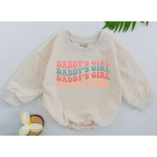 Daddy's Girl Baby One Piece Retro Daddy's - Etsy
