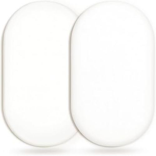 GRSSDER Stretchy Ultra Soft Fitted Bassinet Sheet 2 Pack, Universal Fit for Bassinets Baby Cradle Moses Basket Oval Rectangle Mattress Safe and Snug, Jersey Bassinet Sheets for Girls, White