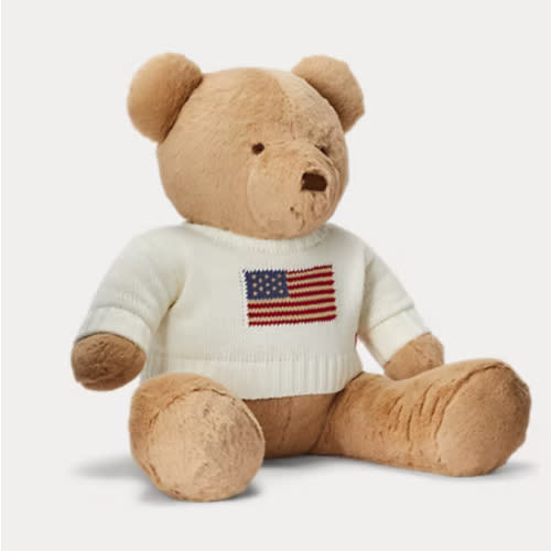 Large Flag-Sweater Polo Bear | Ralph Lauren