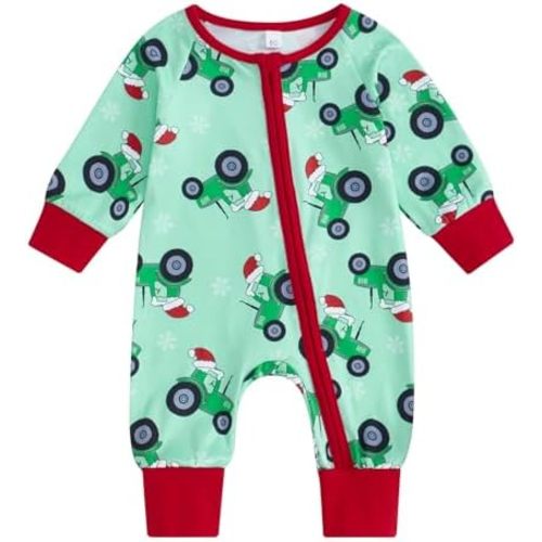 Karwuiio Baby Boy Girl Western Clothes Cow Print Long Sleeve Romper Jumpsuit One Piece Newborn Fall Winter Outfit