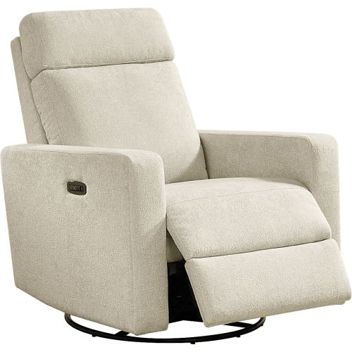 Clifton Gray Knitted Swivel Glider Recliner