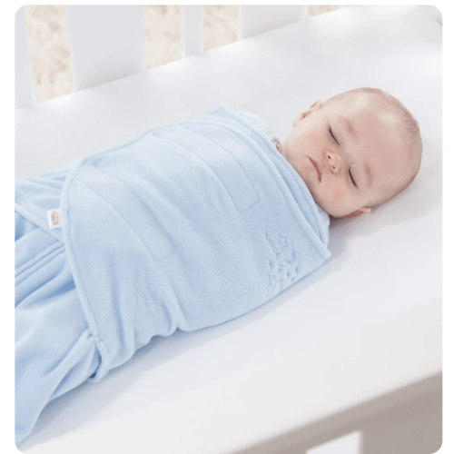 Blue Micro-Fleece Swaddle NB | HALO