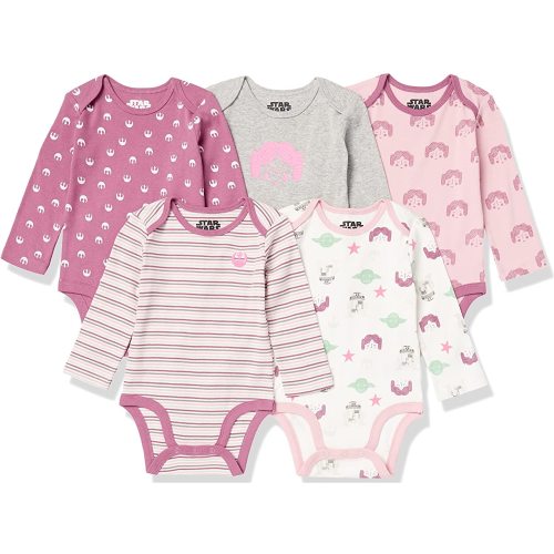 Outerstuff NFL Teams 3-Pack Newborn Baby and Infant Girls Short Sleeve Bodysuit Set, Hearts (0M-9M)