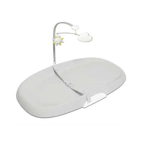 Nursery Style Wipe-Clean Changing Pad - Light Grey