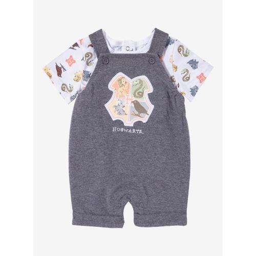 Harry Potter Hogwarts House Crest T-Shirt and Overall Set — BoxLunch Exclusive