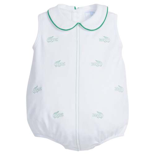 Embroidered Peter Pan Bubble - Alligator