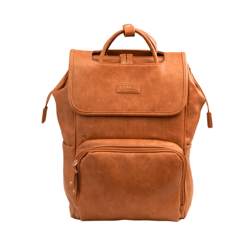 La Madison™ - Elegant Vegan Leather Diaper Bag Backpack