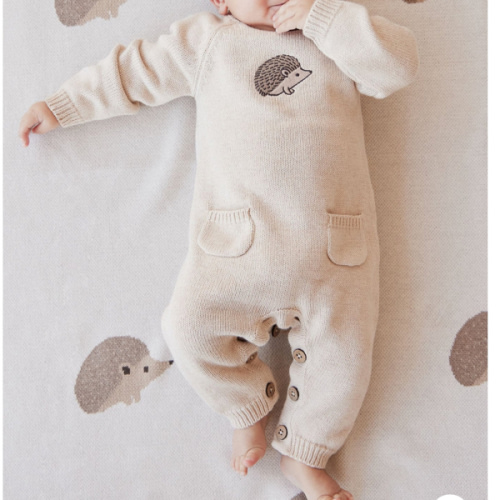 Theo Onepiece - Oatmeal Marle Hedgehog – Jamie Kay USA