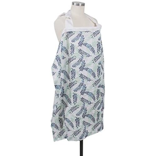 Bebe au Lait Premium Muslin Nursing Cover, Lightweight and Breathable, Open Neckline, One Size Fits All - Athens