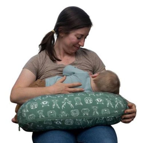 Boppy Nursing Pillow - Green Animal Sketches