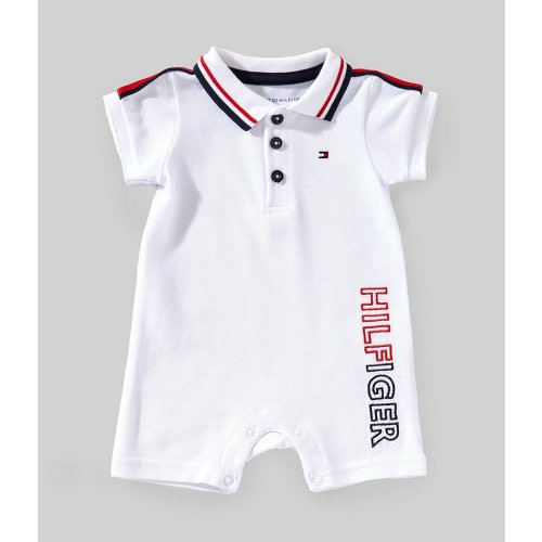 Tommy Hilfiger Baby Boys Newborn-9 Months Short-Sleeve Shortall