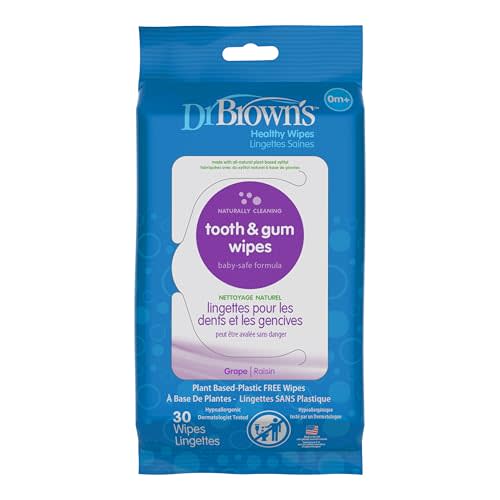 Dr. Brown's Tooth and Gum Wipes, 30 Count