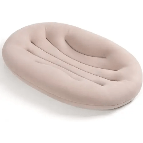 Baby Lounger for Newborn: Portable & Lightweight Pillow for Tummy Time Playtime & Diaper Changes - Skin-Friendly & Breathable for 0-12 Month Supervised Use
