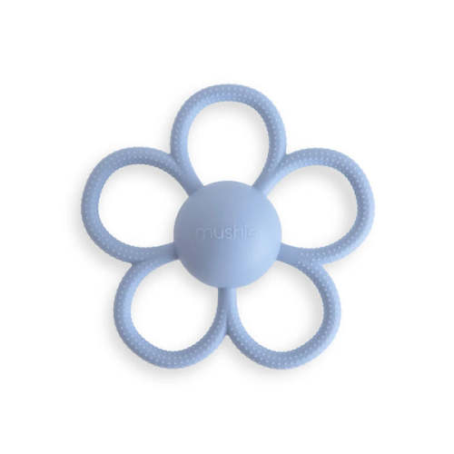 Daisy Rattle Teether - Faded Denim – Dearly