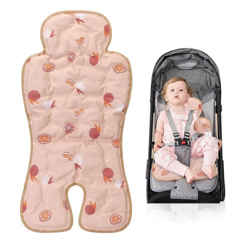 Gel Car Seat Cooler Pad Summer Universal Baby Stroller Ice Cushion Cooler Mat Cooling Seat Liner for Babies Multifunctional Baby Baby Cushion Chair (Orange)