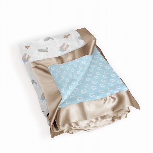JuJuBe x Studio Oh! Reversible Baby Blanket Howdy Partner Blue