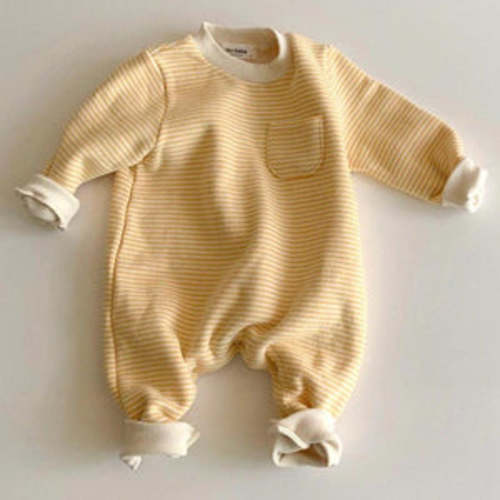 Striped Round Neck Onesie – Teeny Mini Me
