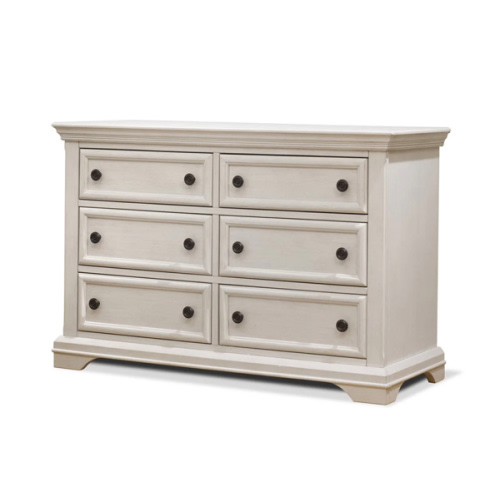 Fawn Baby Glacier Double Dresser in Brushed Ivory