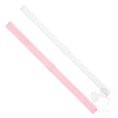 Two Pack Narrow Stretch Add-A-Bow Baby Girl Headbands - PEARL / NEWBORN (0-6 MONTHS) | Wee Ones Hair Bows & Accessories