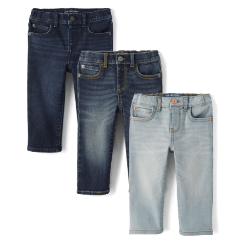 Baby And Toddler Boys Straight Jeans 3-Pack - Multi