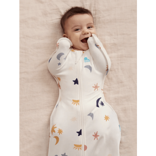 Swaddle Up™ 1.0 TOG Organic Cotton Buff Lunar