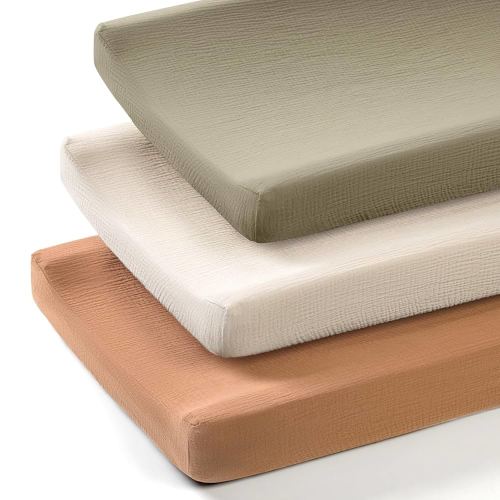 lulumoon Baby Changing Pad Cover: Muslin Diaper Changing Table Pad Cover - Changing Pad Sheets for Girls Boys