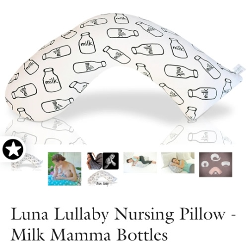 Luna Lullaby Nursing Pillow - Milk Mamma Bottles