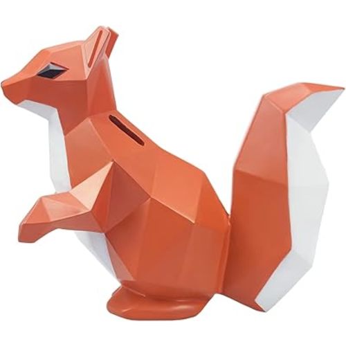 Colias Wing Home Decor Adorable Squirrel Shape Stylish Design Coin Bank Money Saving Bank Toy Bank Cents Penny Piggy Bank