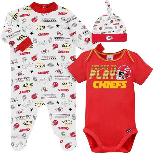 Gerber Unisex Baby NFL Team Footed Sleep and Play and Bodysuit Gift Set