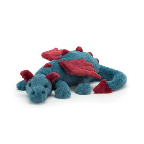 Sky Dragon Plush Toy, Soft Lying Snow Dragon Stuffed Animal, Cute Fantasy Plush Figure, Cozy Decorative Plush for Home, Collectible Gift for Fans & Plush Lovers