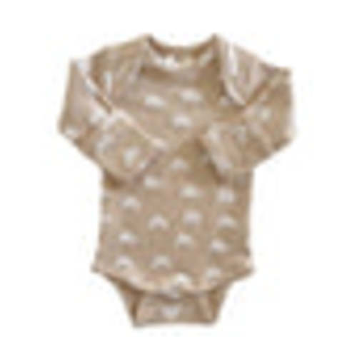 Tan Rainbow / Organic Long Sleeve Bodysuit – SpearmintLOVE