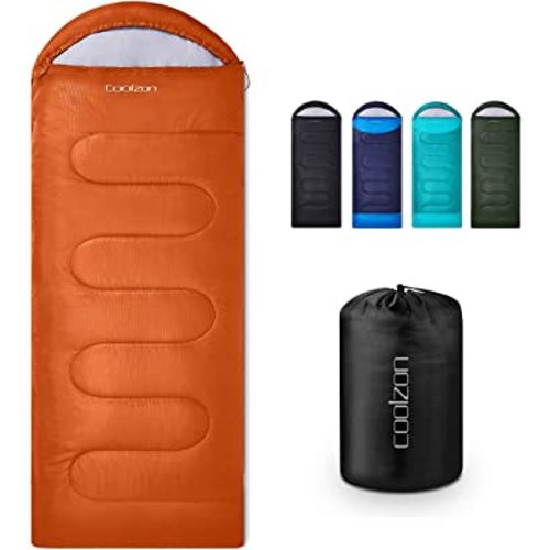 Sleeping Bag: color: orange