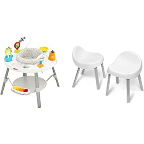 Skip Hop Baby Activity Center 3-in-1 Grow with Me Set, Explore & More: Activity Center & Toddler Chairs