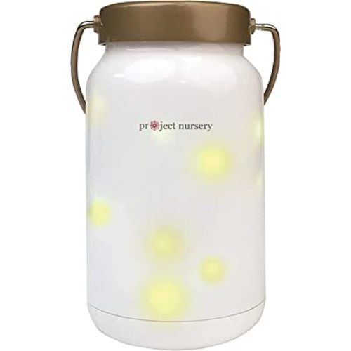 Project Nursery Dreamweaver Firefly Jar Night Light & Sound Soother with Adjustable Sleep Timer, Adjustable Volume, Rechargeable Battery (PNJ45V)